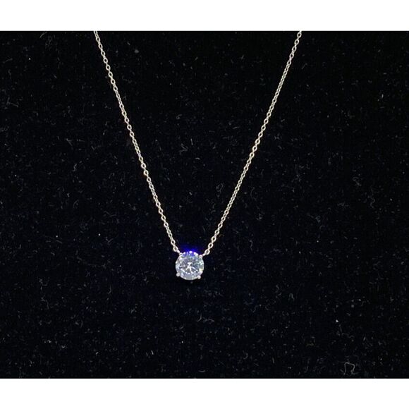 Giani Bernini Cubic Zirconia Pendant Necklace in Sterling Silver MSRP $50 CP733 - Picture 3 of 4
